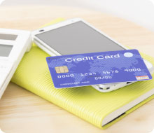 クレジットカードもご利用いただけます